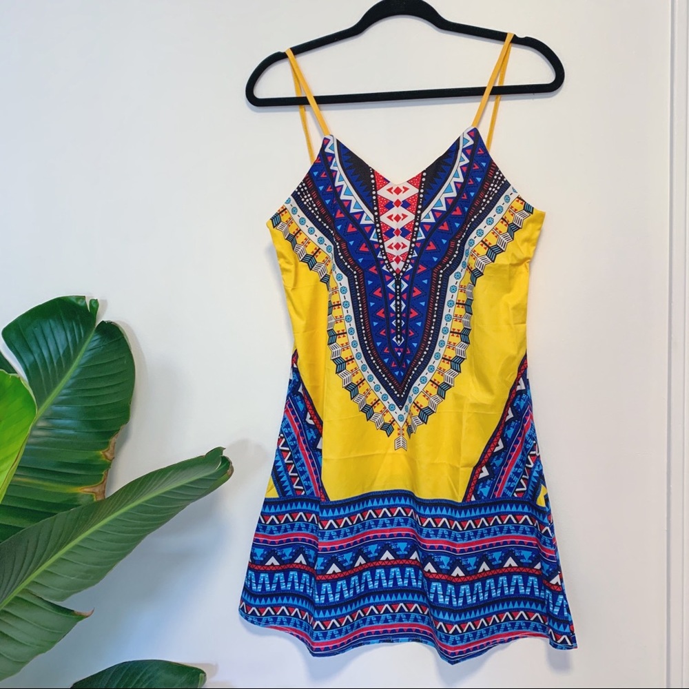 Colorful strappy sundress